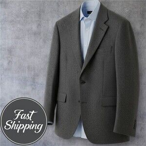 $300 STAFFORD Mens Blazer Sport Coat 2-Button Jacket 42R 100% Camel WOOL Gray
